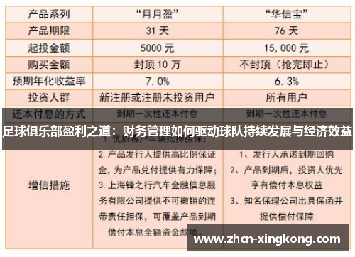 足球俱乐部盈利之道：财务管理如何驱动球队持续发展与经济效益