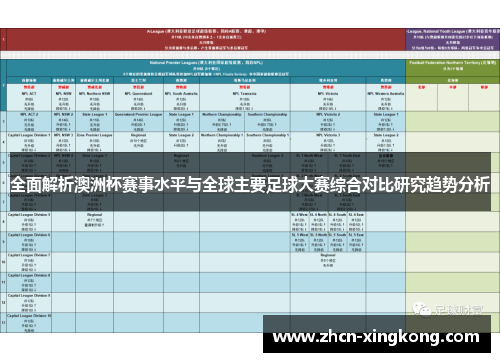 全面解析澳洲杯赛事水平与全球主要足球大赛综合对比研究趋势分析 全面解析澳洲杯赛事水平与全球主要足球大赛综合对比研究趋势分析